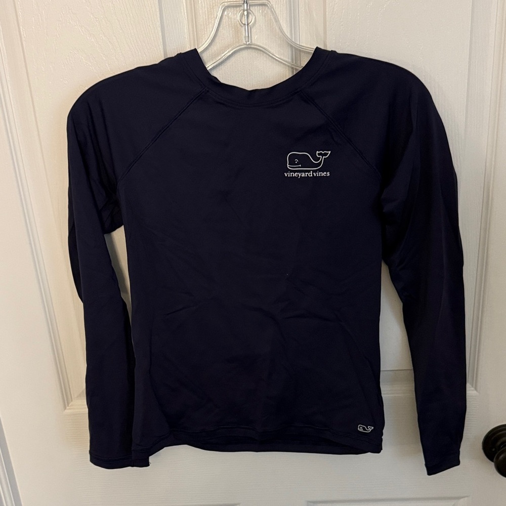 Vineyard Vines Dark Blue Whale Logo Shirt